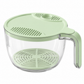 2-in-1 Rice & Vegetable Washer Bowl – Multifunctional Kitchen Strainer & Drainer