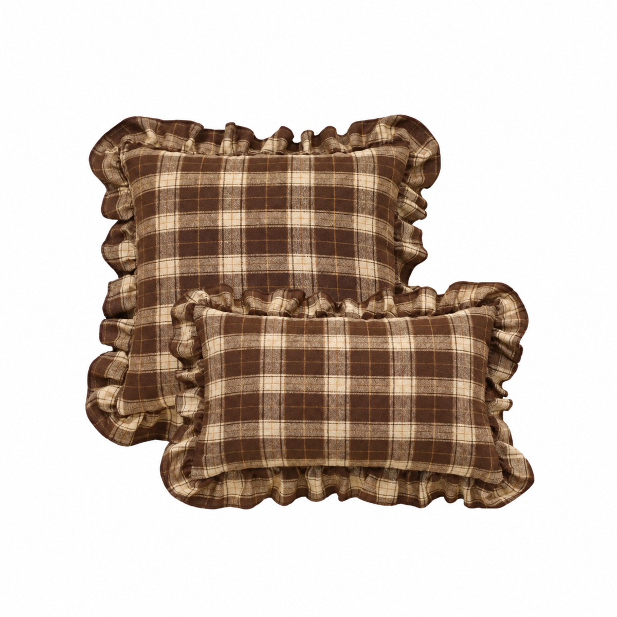 Luxe Pleated Ruffle Edge Throw Pillows