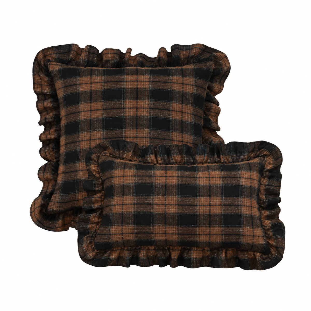 Luxe Pleated Ruffle Edge Throw Pillows