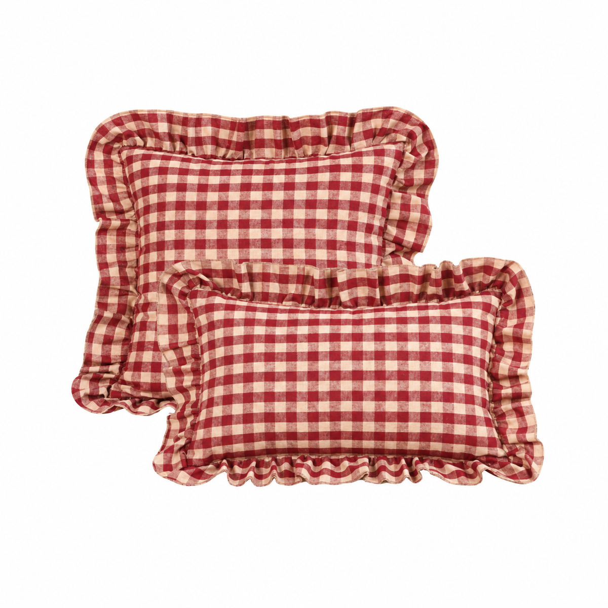 Luxe Pleated Ruffle Edge Throw Pillows