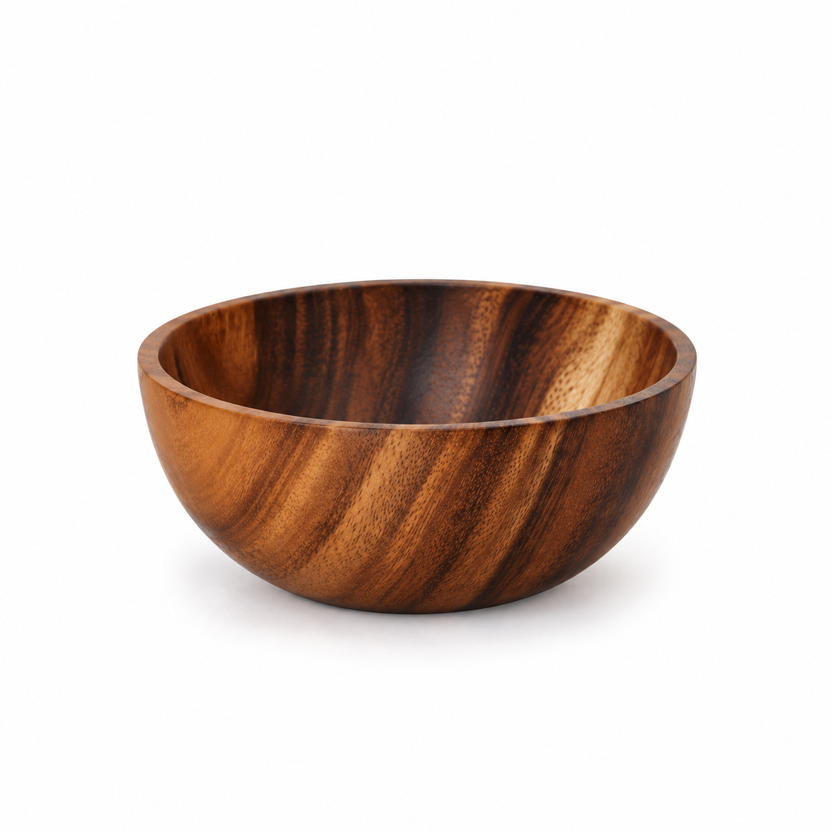 Natural Wooden Serving Bowl | Handcrafted Wood Bowl | Rustic Kitchen & Table Decor