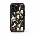 Floral Ghost Phone Case – Vintage Flower Pattern Protective Phone Case